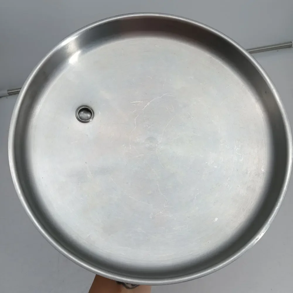 Saladmaster Stockpot 6.5 Qt Dutch Oven Multi-Ply Stainless Waterless Fry Pan Lid